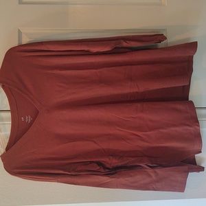 JJill XL tall Rust, V-neck tunic